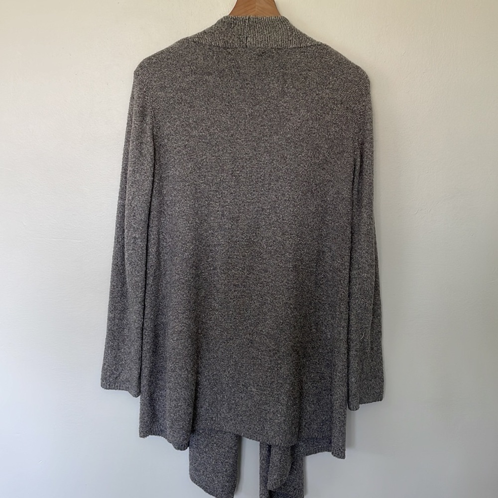 Barefoot Dreams | Bamboo Chic Lite Grey Open Front Longline Lounge Cardigan S/M - Picture 6 of 8